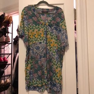 Zara floral tunic